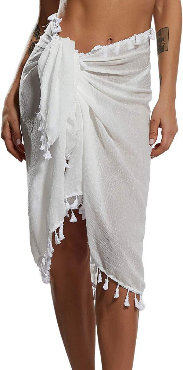 White Pareo Chiffon