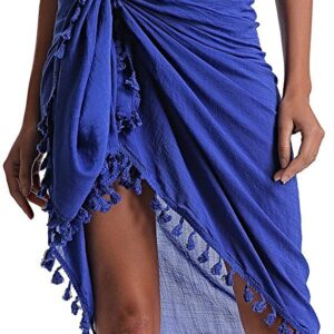 Royalblau Pareo Chiffon für Frauen