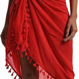 Rot Pareo Chiffon