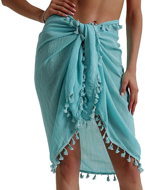 Grüner Pareo Chiffon für Damen