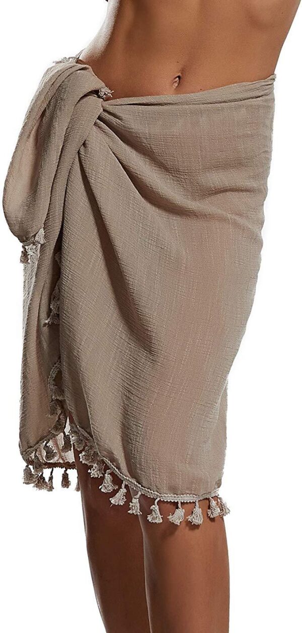 Khaki Pareo Chiffon für Freundin