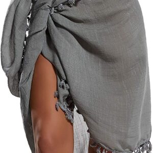 Grau Pareo Chiffon für Freundin