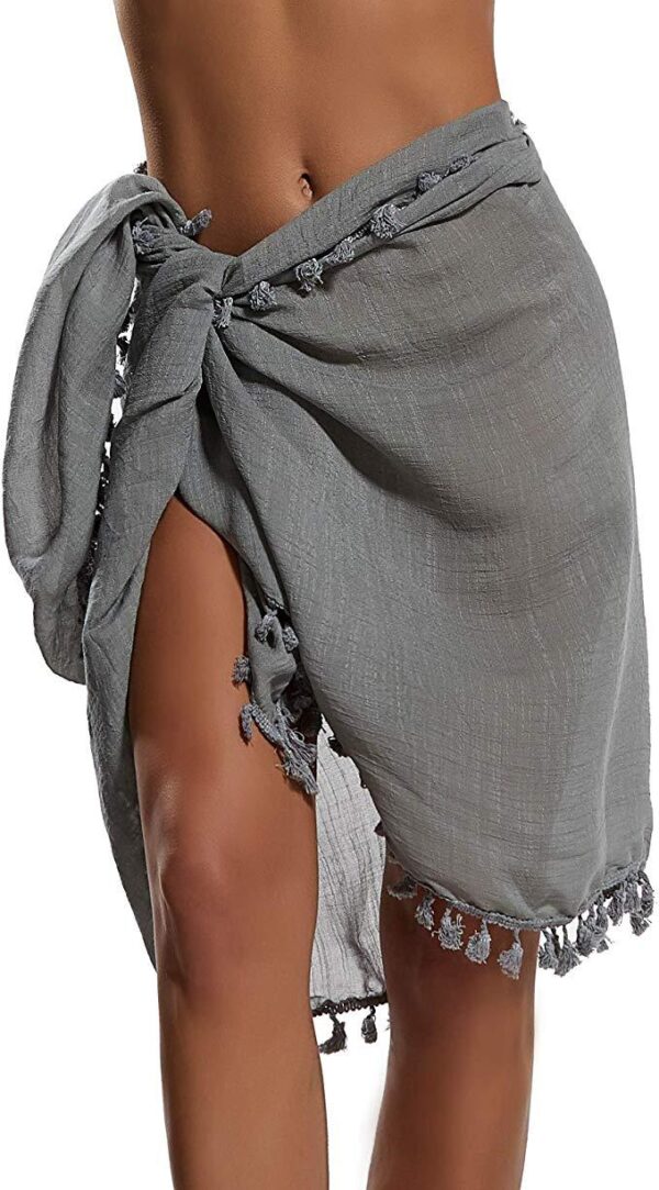 Grau Pareo Chiffon für Freundin