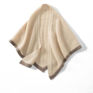Beige Kaschmir Tücher aus Stricken