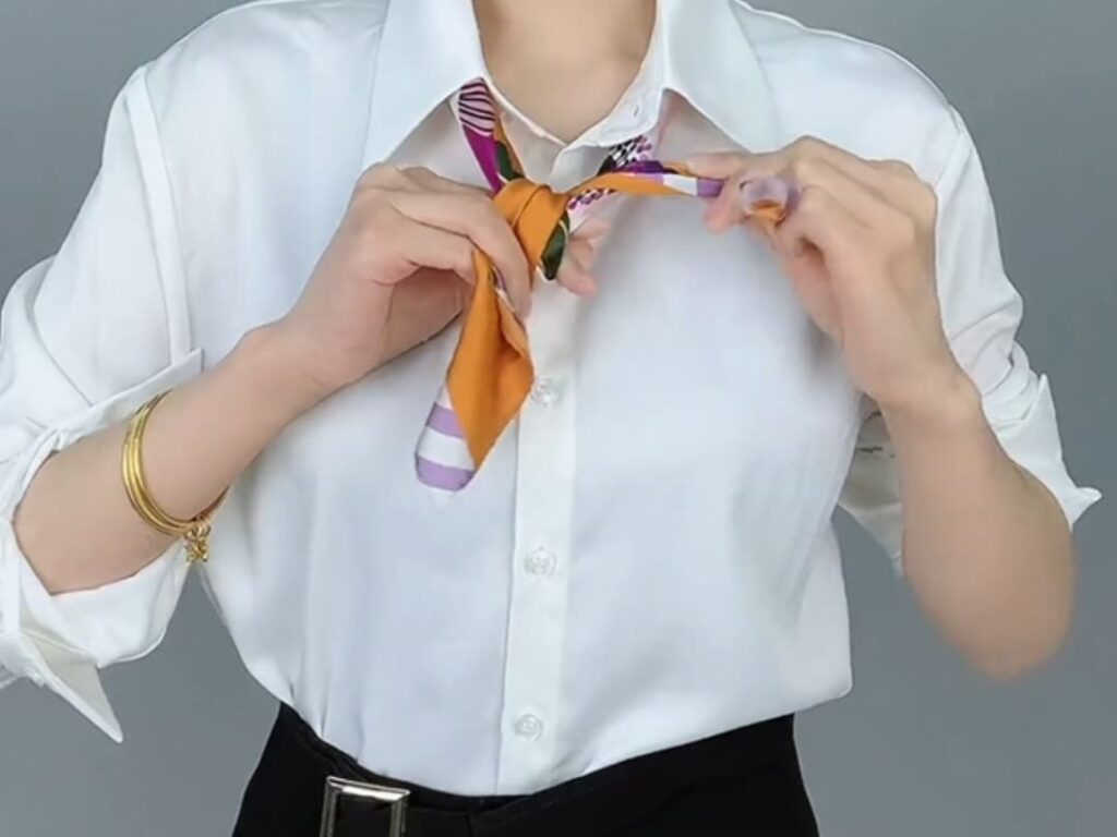 Stola, Pashmina oder Schal 6 Schal binden